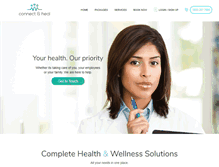 Tablet Screenshot of connectandheal.com